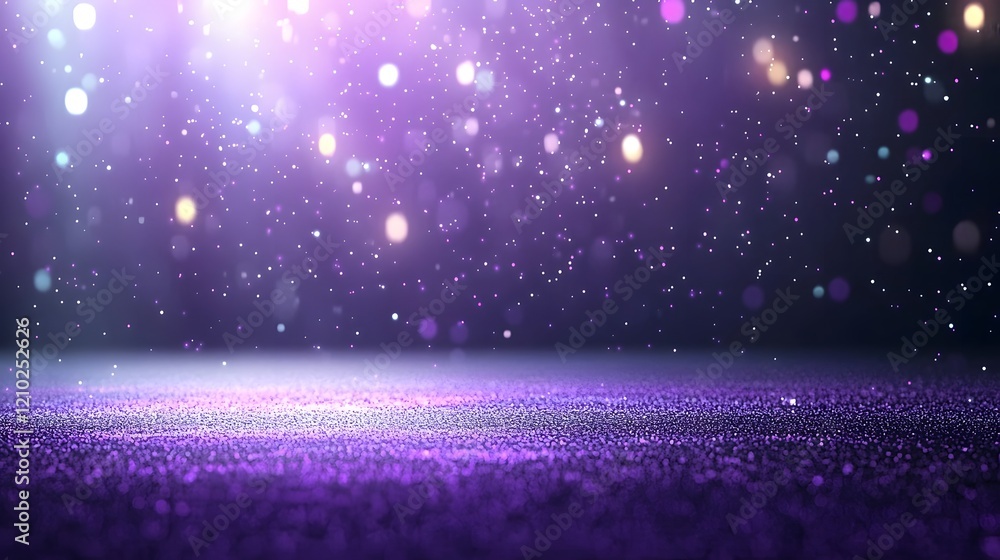 Aufkleber Captivating abstract background featuring a gradient of rich vibrant purple hues enhanced by soft glowing light rays and subtle shadow textures creating a dreamy ethereal