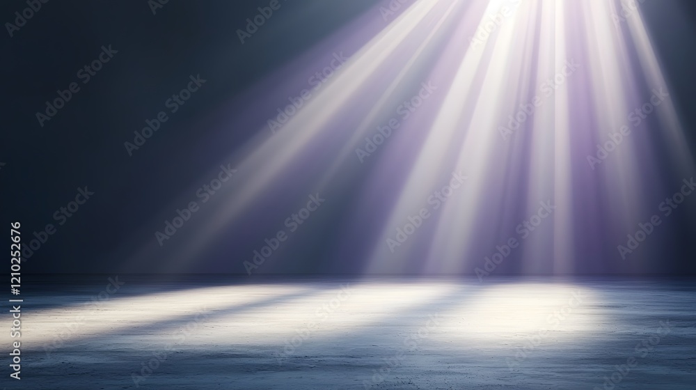 Poster Glowing Gradient Purple Abstract Background with Ethereal Light Rays and Subtle Shadow Textures  Mesmerizing and captivating digital artwork with a futuristic cosmic atmosphere