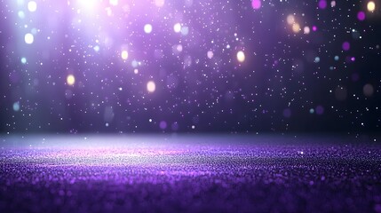 Captivating abstract background featuring a gradient of rich vibrant purple hues enhanced by soft glowing light rays and subtle shadow textures creating a dreamy ethereal