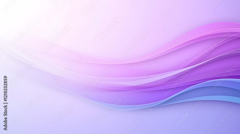 Poster Captivating Purple Gradient Waves Blending into Soft Shadows for Modern Digital Background  Abstract