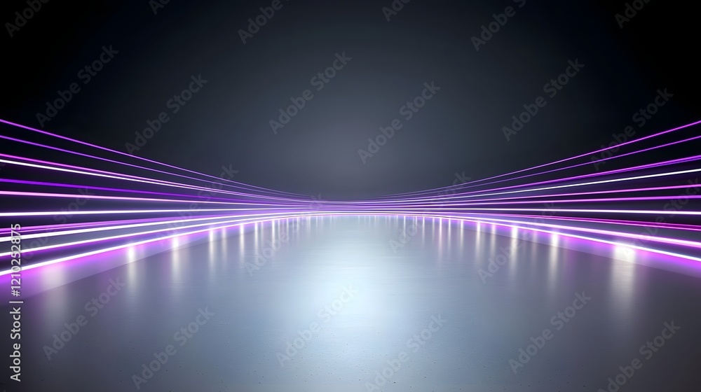 Poster Captivating Purple Abstract Gradient Backdrop with Blurred Luminous Rays   Elegant Modern Visual Effect with Softly Blending Shadows and Radiant Glow