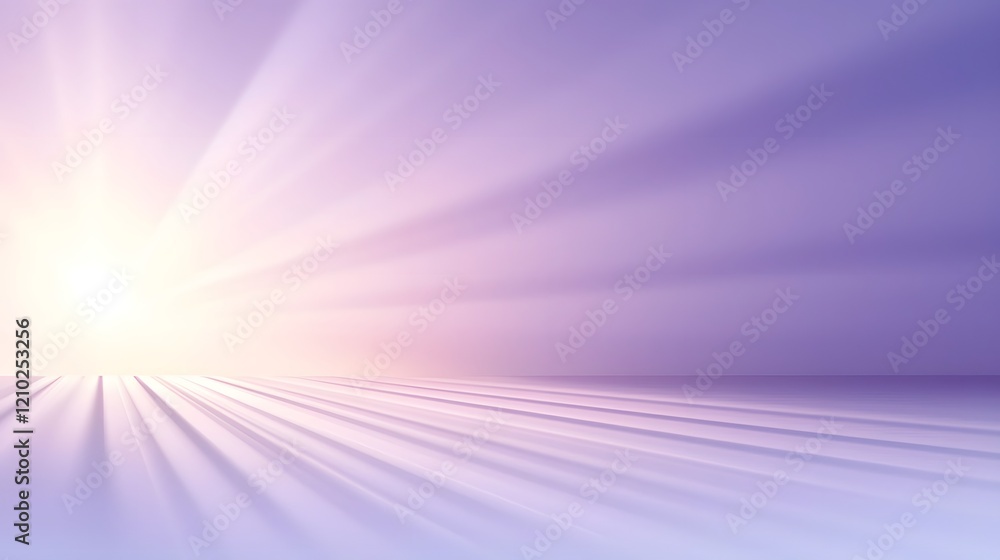 Poster purple gradient light rays with gentle shadow play adding depth and elegance to this blurred dreamy background design  The soft luminous glow creates a modern atmospheric and tranquil mood