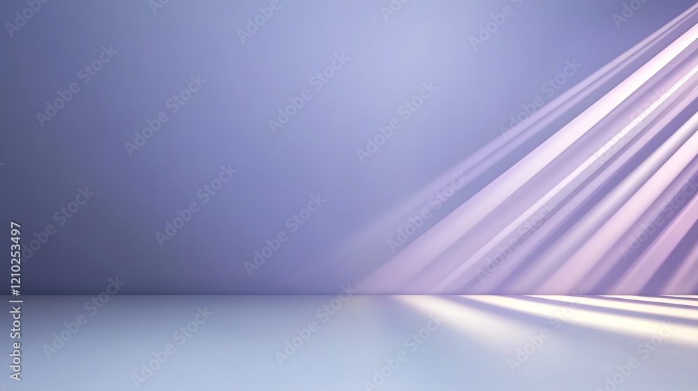 Aufkleber elegant and dynamic abstract background featuring a gradient of purple hues with light rays and shad