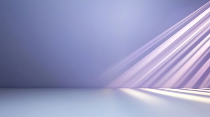 Elegant and dynamic abstract background featuring a gradient of purple hues with light rays and shadow effects creating a captivating and mysterious composition