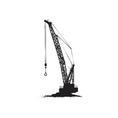 crane on white