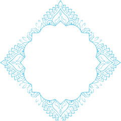 Beautiful flower art and mandala vector design