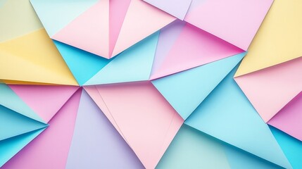 Obraz premium Pastel Triangle Paper Texture Background