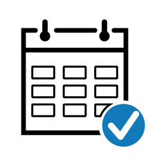 Fototapeta premium Event schedule appointment meeting icon.