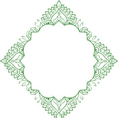 Beautiful flower art and mandala vector design