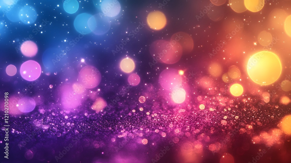 Poster mesmerizing vibrant and colorful sparkling gradients playful abstract patterns and modern aesthetic 