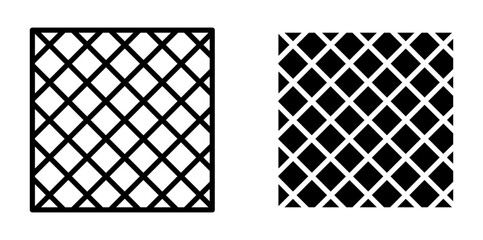 Mosquito net icon set in black filled and stroke line style. © Ranveer