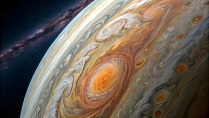 close up Jupiter texture background