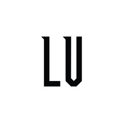 LV monogram logo design letter text name symbol monochrome logotype alphabet character simple logo