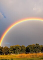 Naklejka premium A vibrant multicolored rainbow with a heart shape in the center symbolizing love and unity lgbtq+ emotion love love heart valentine vector romantic day holiday 