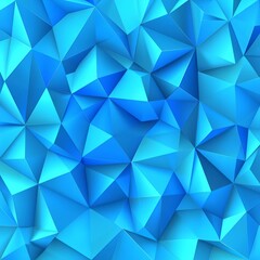 Obraz premium Abstract blue 3D geometric polygon facet background mosaic made by edgy triangles , isolated on white background, , copy space for text,