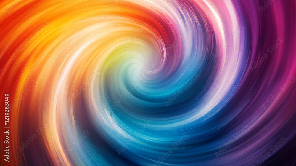 Aufkleber vibrant swirl of colors creating an abstract pattern in motion