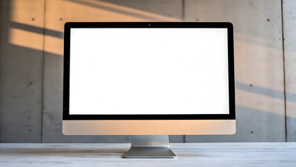 Fototapeta premium A flat, black screen, a modern display technology for computers and home entertainment