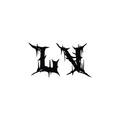 LV monogram logo design letter text name symbol monochrome logotype alphabet character simple logo