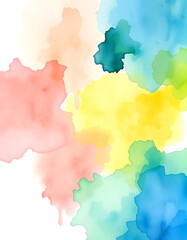 watercolor background, with white tones