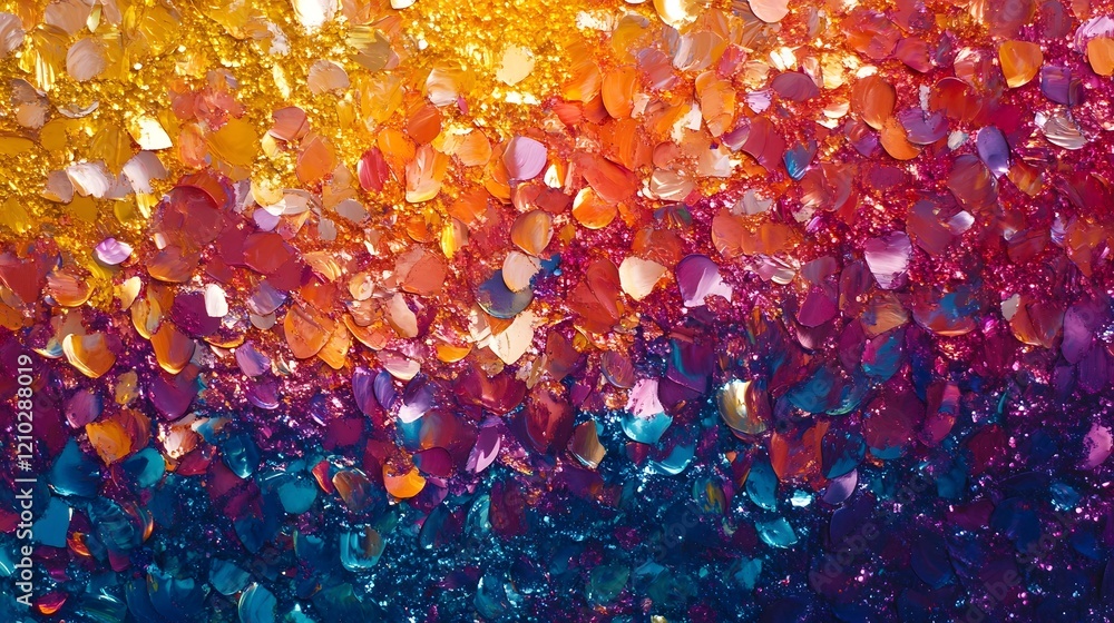Poster vibrant gradient background with cheerful abstract patterns shimmering textures and a captivating mo