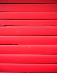 Red vintage painted wooden panel with horizontal planks, Dynamic motion, with white tones