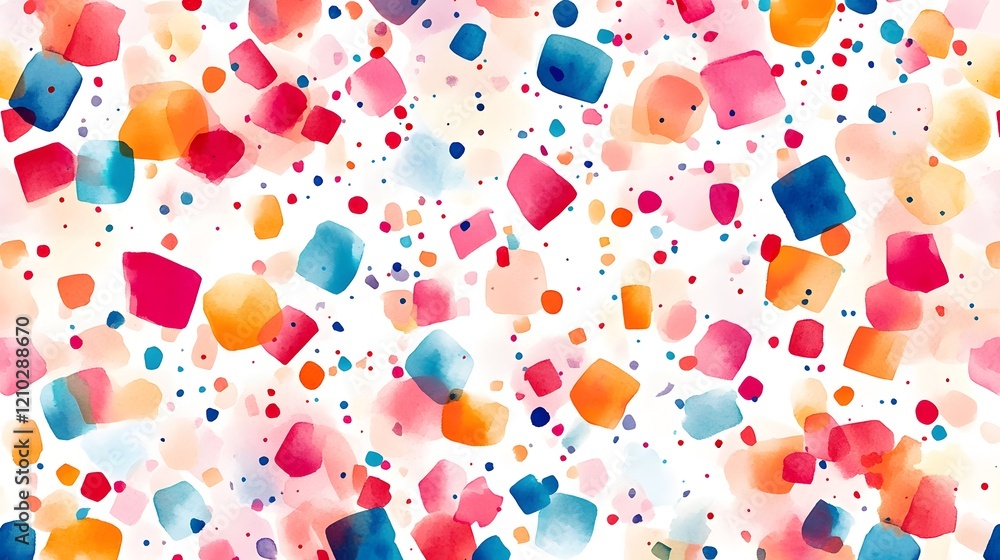 Poster bright and festive confetti design with sparkling gradients cheerful abstract patterns and playful m