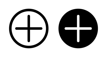 Add icons set in black filled and stroke line style