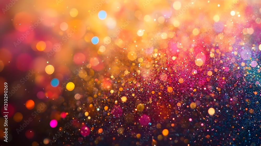Poster vibrant and cheerful background with sparkling gradients colorful tones and modern playful abstract 