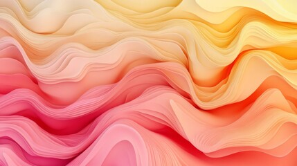 Obraz premium Abstract Wave Background with Warm Color Gradient