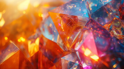 Mirror shard with moving patterns. Cinematic Sci-F_003