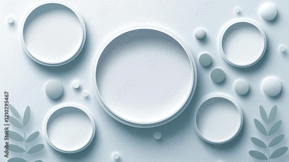 Poster background with geometrical shapes, abstract minimalist, subtle colouring , created using generative