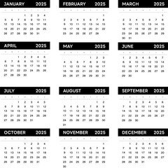 2025 Calendar