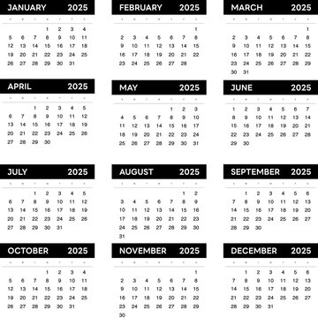 2025 Calendar