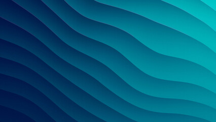 Abstract blue gradient waves background