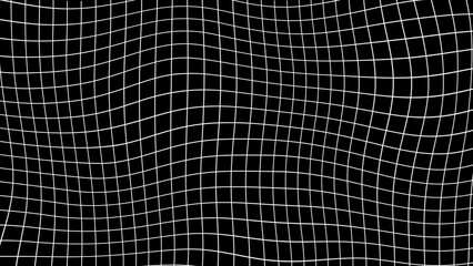 black wavy grid background