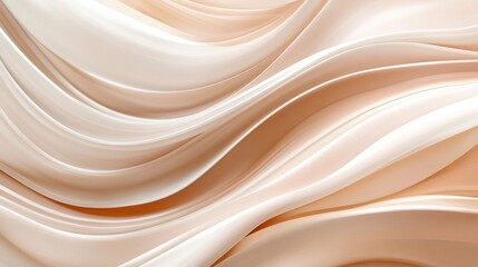 Fototapeta premium Creamy Peach Silk Fabric Texture with Gentle Waves