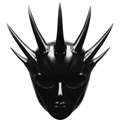 Leather devil mask. 