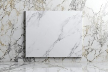 A white wall with a large empty frame