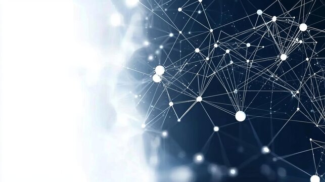 Dark indigo with subtle glowing molecular mesh Tiny interconnected polygons softly illuminated, providing a minimalist depiction of high-tech networks