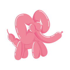 elephant figure with balloons