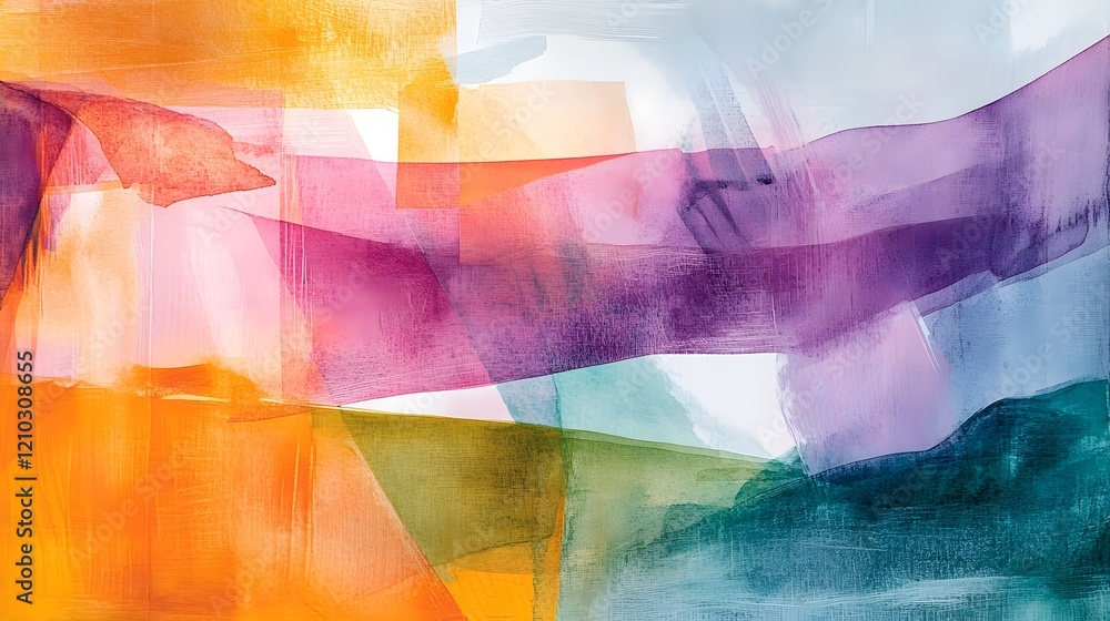Aufkleber mesmerizing abstract watercolor artwork with smooth layered textures and bright creative tones this 