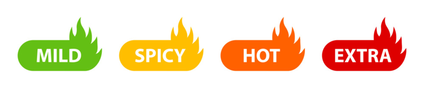 Spicy level labels
