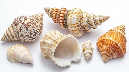 Obraz premium Sea shells turned into beautiful art