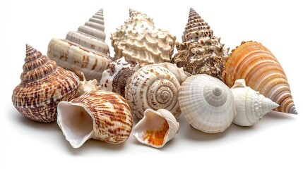 Obraz premium Sea shells turned into beautiful art