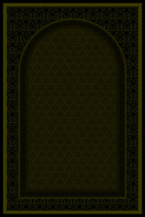 Persian Carpet Texture, abstract ornament. Round mandala pattern, Middle Eastern Traditional Fabric Texture.