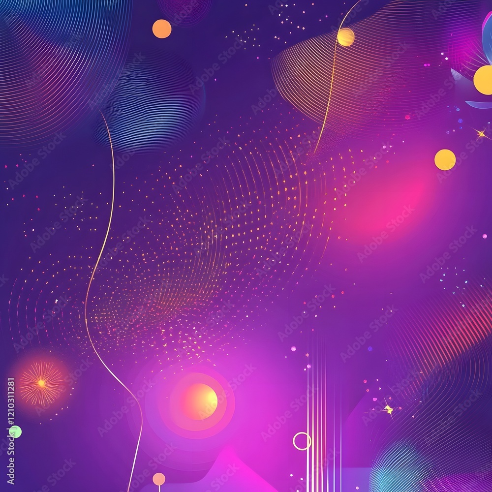 Poster stunning background featuring a vibrant gradient canvas with cheerful abstract patterns dynamic text