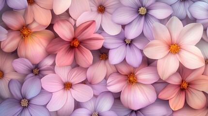 Seamless pattern with watercolor flowers. Vector illustration.