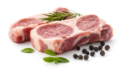 Fototapeta premium The meat is ready to be grilled and eaten deliciously.