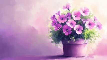 Obraz premium Cute flowers in vase isolated icon vector illustration design vector illustration design