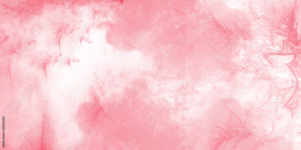 Wall mural grunge pastel and soft settle red watercolor abstract background. realistic red colorful smoke cloud